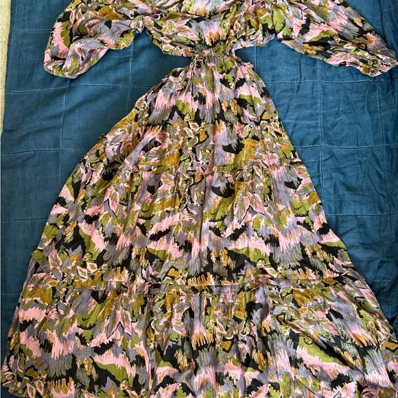 Cleobella Paris Dress | Tapesty Print | Ankle length back cut out dress Size M - Picture 2 of 13